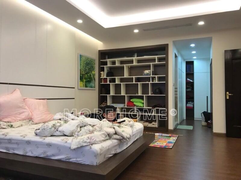 Hình ảnh sản phẩm thi công hoàn thiện nội thất phòng ngủ master chính phong cách hiện đại tại căn hộ chung cư Imperia Garden Nguyễn Huy Tưởng Thanh Xuân Hà Nội