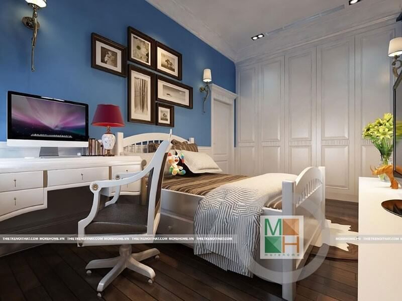 Tranh treo tường là một phần không thể thiếu để tạo nên một phòng ngủ ấn tượng cho con.