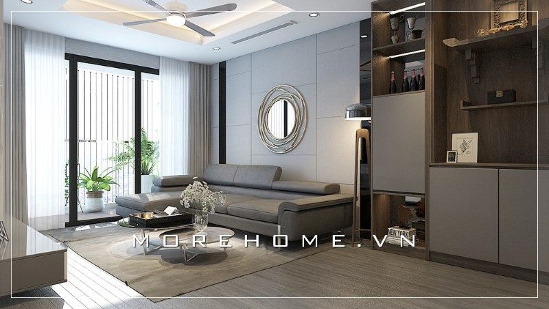 Chú ý và tôn vinh thiết kế phòng khách riêng biệt cho không gian sống gia đình bổ sung thêm tiện ích.