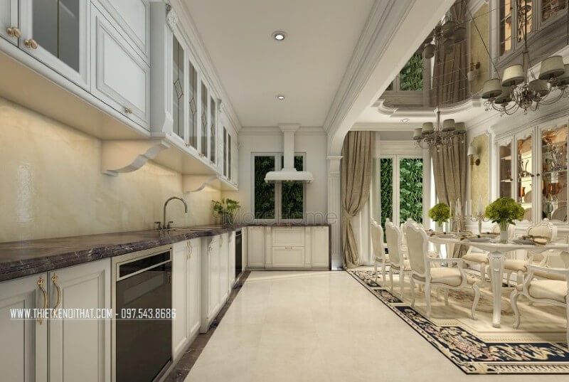 Chọn đá ốp bếp tự nhiên để tạo nên không gian nhà bếp thân thiện và gần gũi hơn.